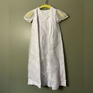 Hand made christening baptism gown size 0-6 month